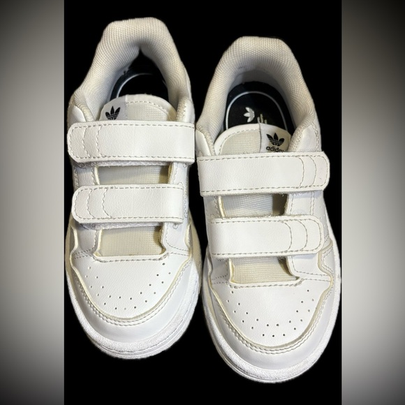 adidas Other - Adidas Kids Cream and White Velcro Sneakers